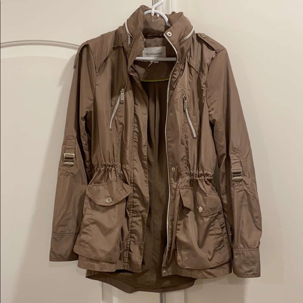 Bcbgeneration Tan Raincoat Size Medium - image 1